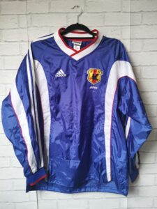 Japan 1999 2000 Home Adidas Vintage Long Sleeve Football Training Jacket Size O