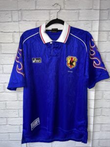 Japan 1998 World Cup Dasics Original Vintage Football Shirt – Adult Medium