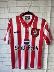 Southampton FC 1995 1997 Home Football Shirt Pony Original Saints – Adult Small