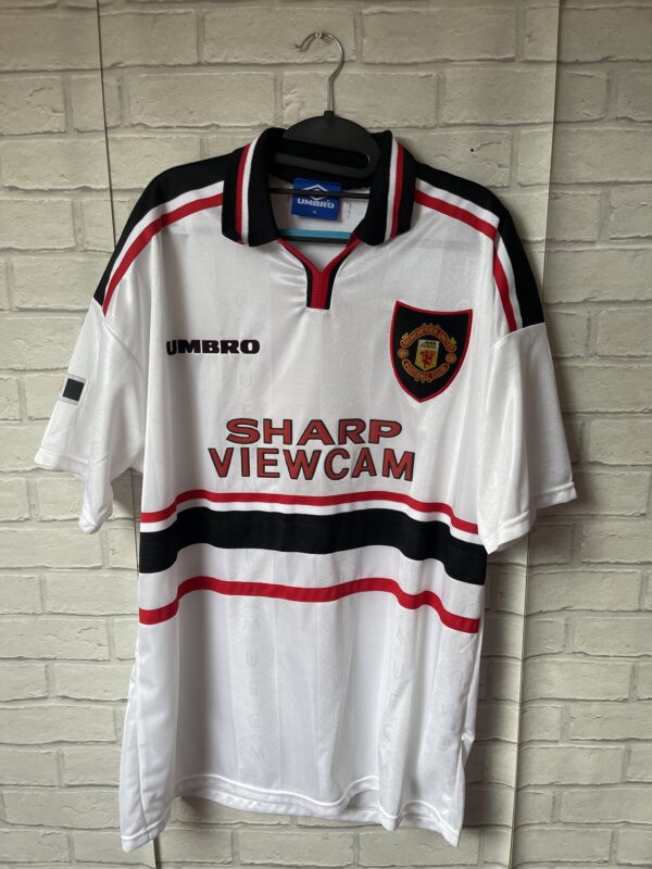 Manchester United 1997-1999 Away Umbro Original Vintage Football Shirt ...