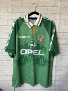 REPUBLIC OF IRELAND 1996 1998 HOME FOOTBALL SHIRT ORIGINAL UMBRO – SIZE XL MINT