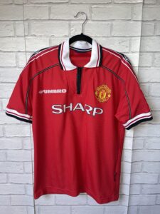 Manchester United 1998-2000 Home Football Shirt Umbro Original – Adult Medium