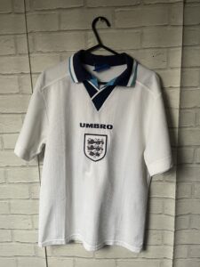 ENGLAND 1995 1997 HOME ORIGINAL UMBRO VINTAGE FOOTBALL SHIRT ADULT YOUTH SIZE