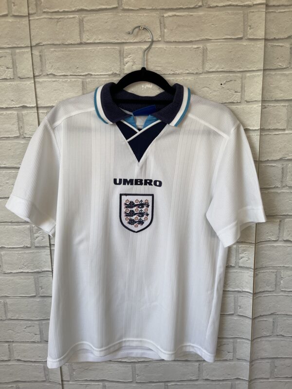 ENGLAND 1995 1997 HOME ORIGINAL UMBRO VINTAGE FOOTBALL SHIRT #10 ...