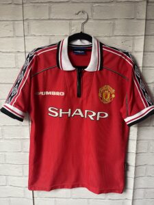 Manchester United 1998 2000 Home Vintage Umbro Original Football Shirt – Youths