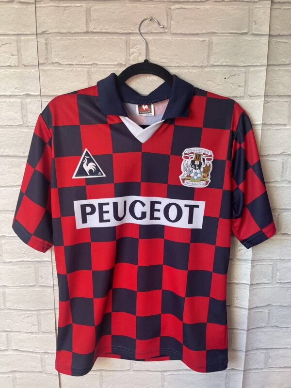 COVENTRY CITY 1996 1997 AWAY FOOTBALL SHIRT LCS PEUGEOT ORIGINAL – ADULT SMALL