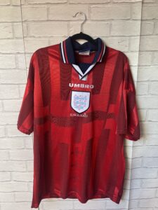 England 1997-1999 Away Football Shirt Vintage Umbro Original Vintage Adult Large