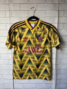 Arsenal 1991 1993 Away Football Shirt Original Bruised Banana Adidas Adult Small