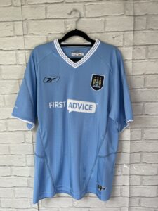 Manchester City 2003 2004 Home Football Shirt Original Reebok Size Medium – Mint