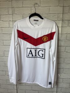 Manchester United 2009 2010 Goalkeeper Football Shirt Nike Log Sleeve – Medium