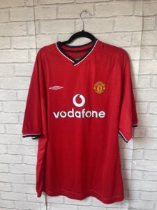 Manchester United 2000-02 Home Football Shirt Original Umbro Adult XXL – Mint