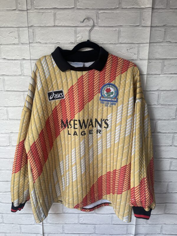 Blackburn Rovers Home Jersey Retro 1994/95 By Asics - Long Sleeve