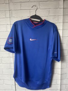 Rangers 1997-1999 Home Training Football Shirt Nike Authentic Adult Medium Mint