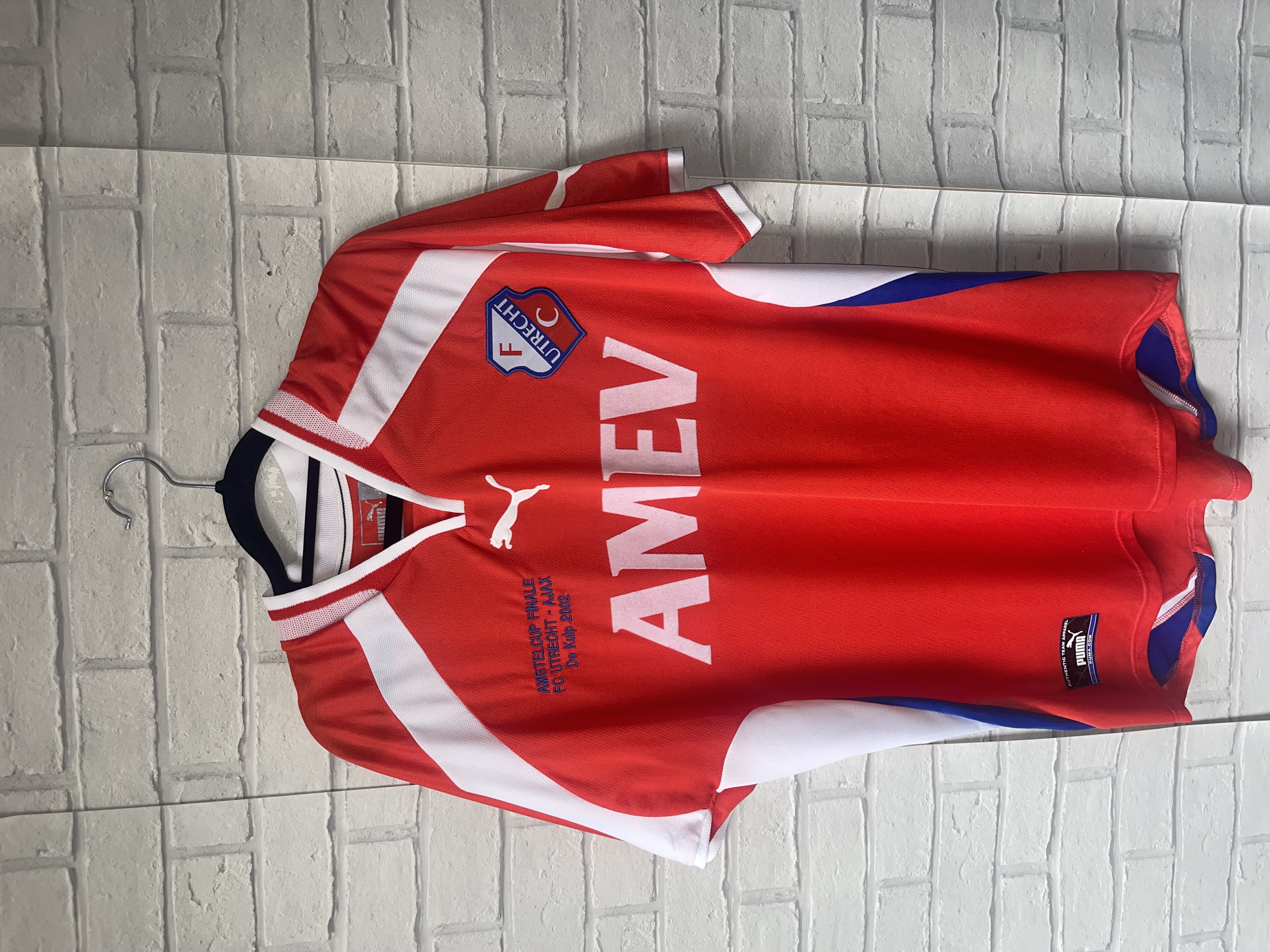 FC Utrecht Home 2002 Football Shirt Puma Amstel Cup Final Special – Adult Large