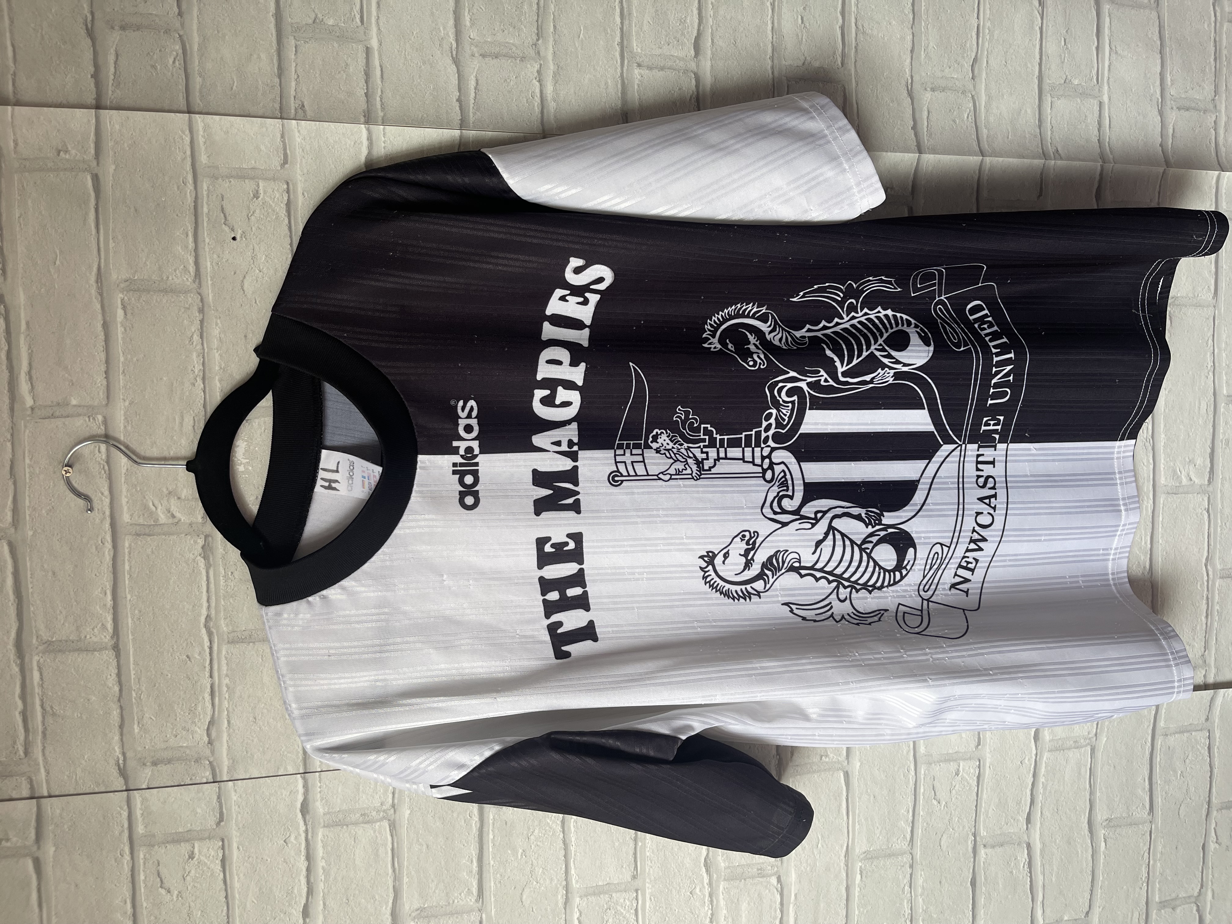 Newcastle United 1995 1997 Training Football Shirt Vintage Adidas – Adult Large