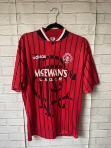 Glasgow Rangers 1994 1995 Away Football Shirt Original Adidas – Adult Medium VGC
