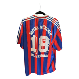Bayern Munich 1995 1997 Home Football Shirt #18 Klinsmann Adidas – Adult XL VGC