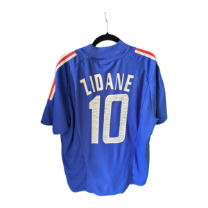 France 2002 2004 Home Football Shirt #10 Zidane Original Adidas – Adult Large