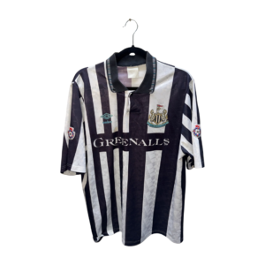 Newcastle United 1990 1991 Home Football Shirt Original Umbro Vintage – Large