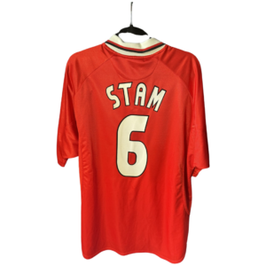 Manchester United 1999 Home Football Shirt European Cup 2 Star #6 Stam Adult XXL
