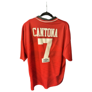 Manchester United 1994 1996 Home Football Shirt #7 Cantona Umbro – Adult Medium