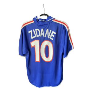 France 2000 2002 Home Football Shirt #10 Zidane Original Adidas – Adult Medium