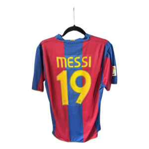 Barcelona 2007 2008 Home Football Shirt #19 Messi Nike Original – Adult Medium