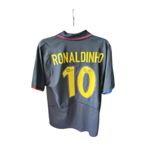 Barcelona 2002 2004 Away Football Shirt #10 Ronaldinho Nike – Adult Small