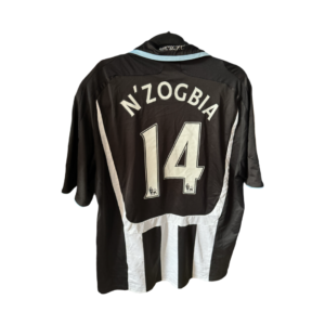Newcastle United 2007-2009 Home Football Shirt #14 N’Zogbia Adidas Adult Large