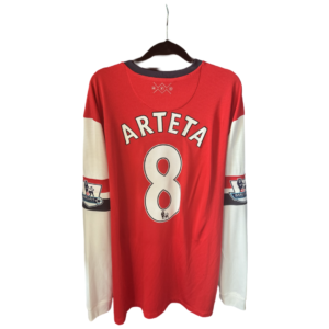Arsenal 2012 2014 Home Football Shirt Original Nike Long Sleeve #8 Arteta – XXL