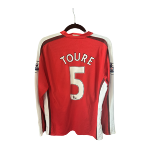 Arsenal 2008 2010 Home Football Shirt Original Nike Long Sleeve #5 Toure – Large