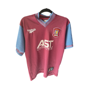 Aston Villa 1997 1998 Home Football Shirt Original Reebok Vintage – Adult Small
