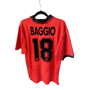 AC Milan 1996 Fourth 4th Football Shirt #18 Baggio Original Lotto – Adult Medium