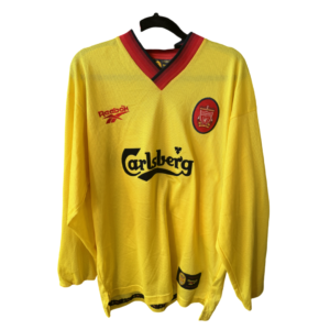 Liverpool 1997 1999 Away Football Shirt Long Sleeve #10 Reebok – Adult Medium